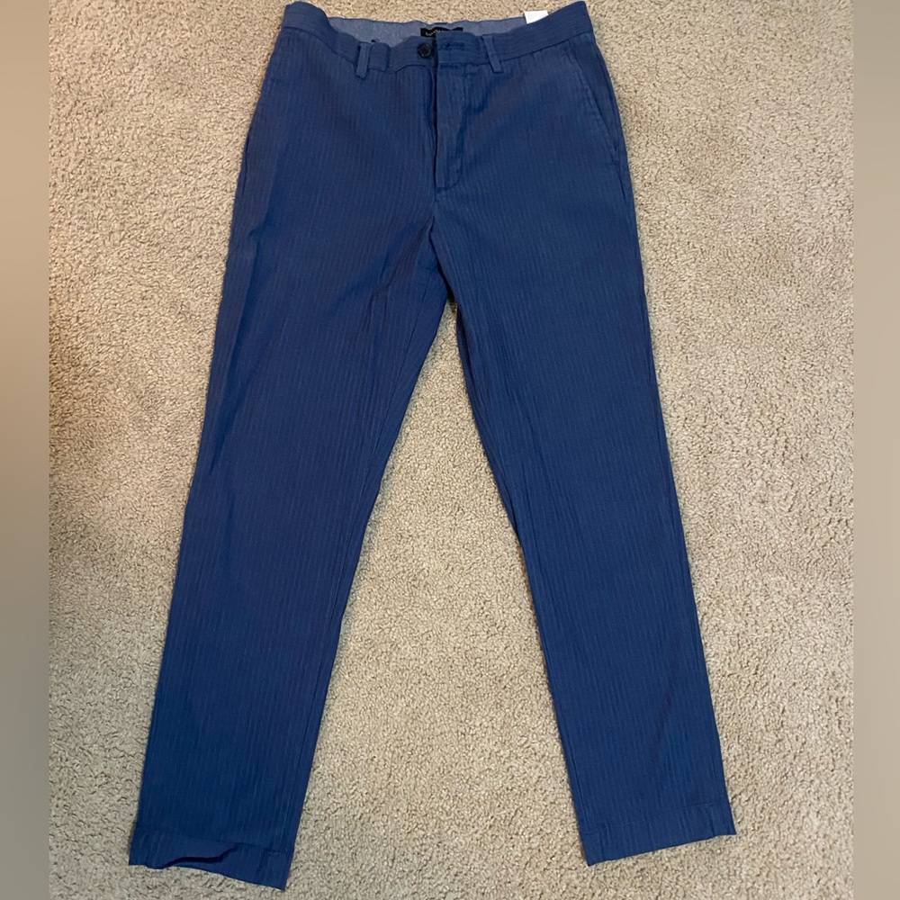 Banana Republic Navy Herringbone Chinos